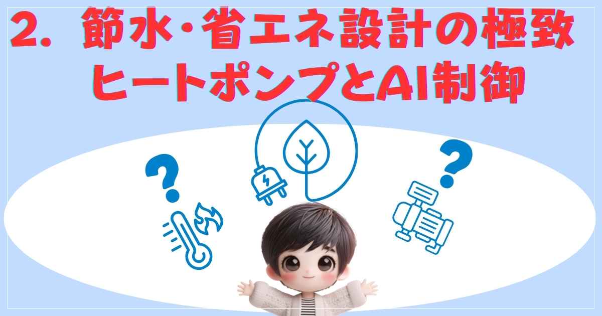 節水・省エネ設計の極致