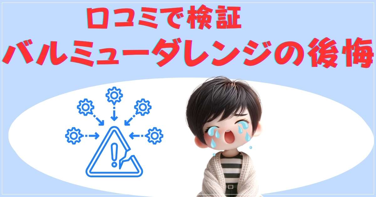 バルミューダレンジの良い点と悪い点の比較イメージ