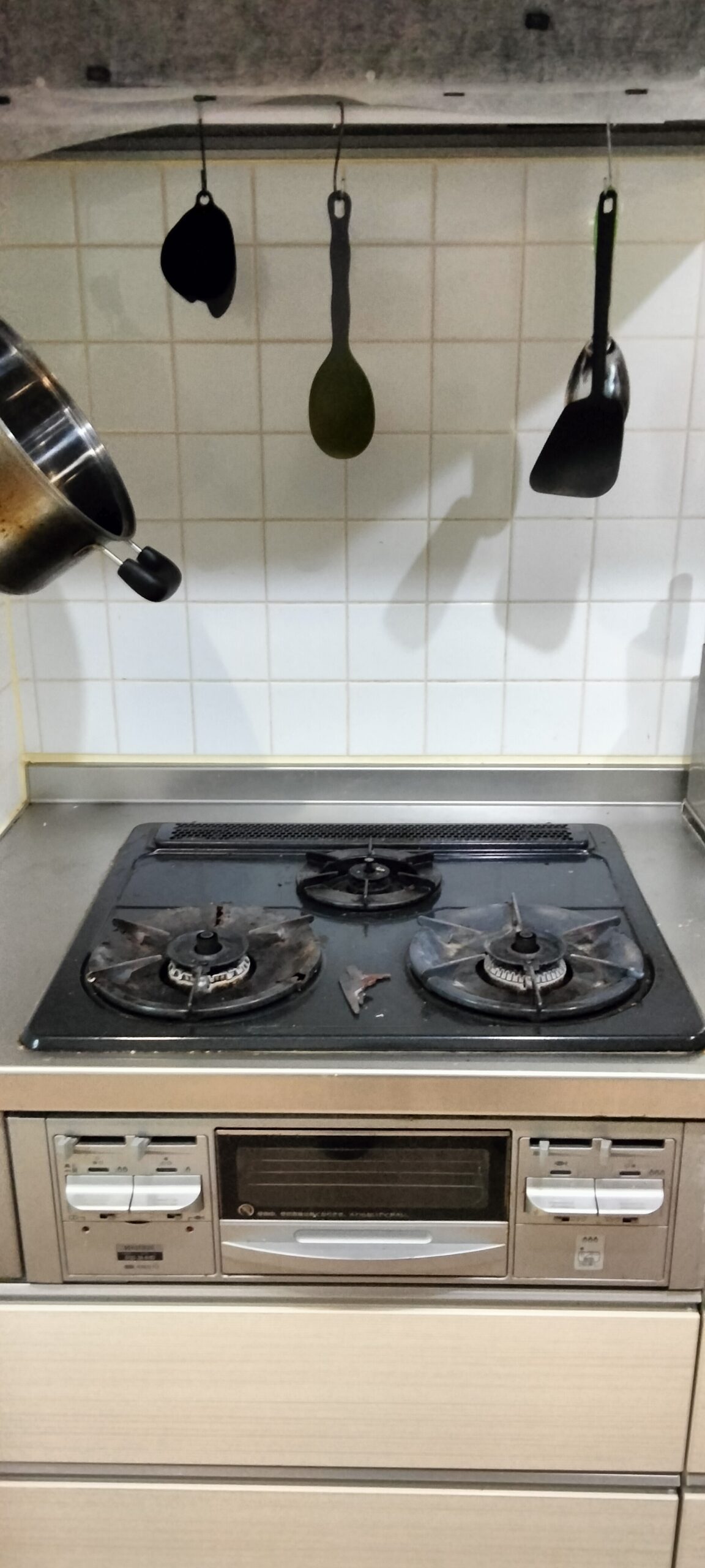 15年間使用した古いガスコンロ