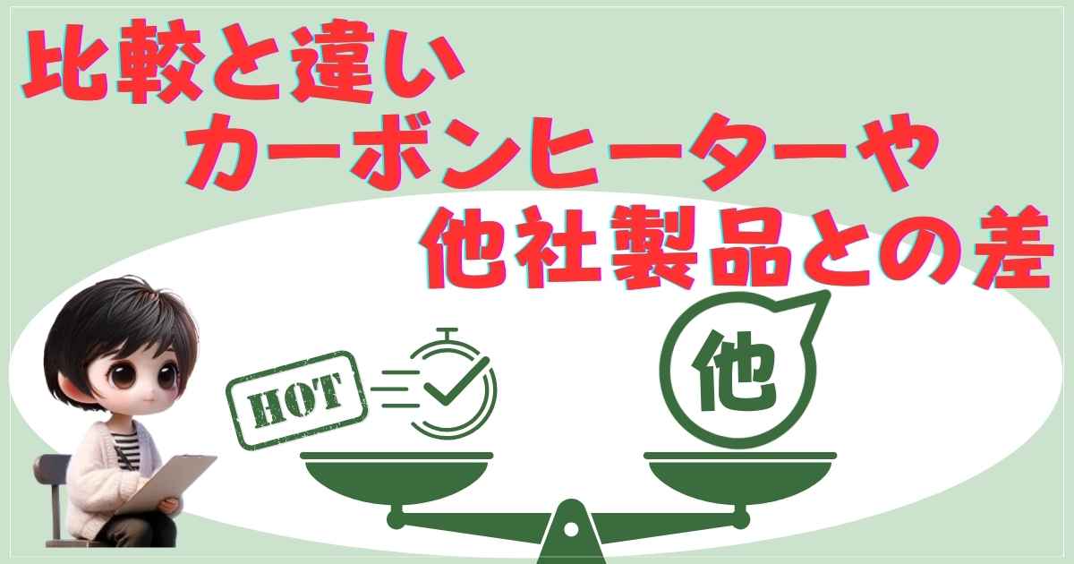 アラジンヒーターと他社製品の比較