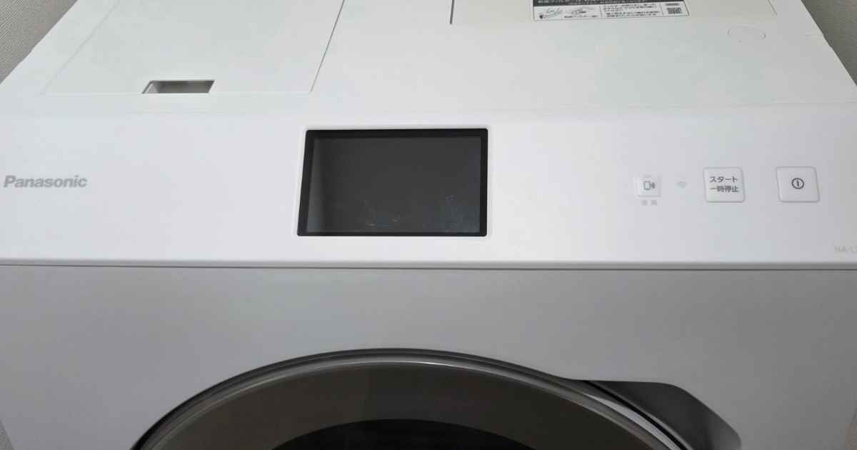 パナソニック ドラム式洗濯乾燥機 NA-LX129EL モニター画面