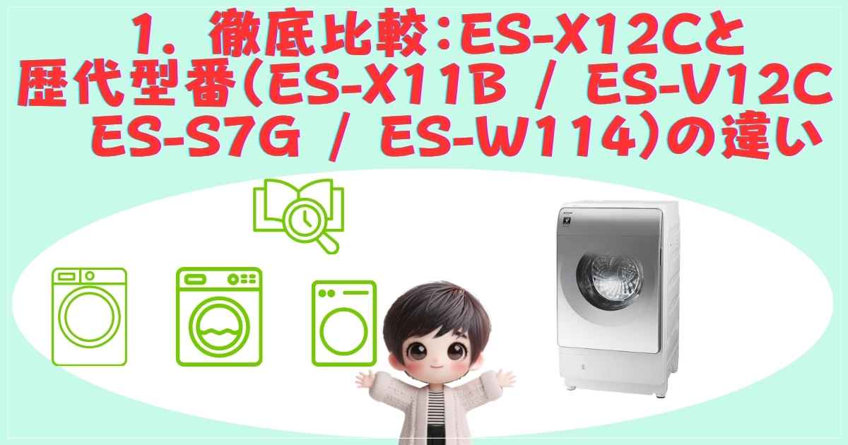 ES-X12C 歴代モデル比較