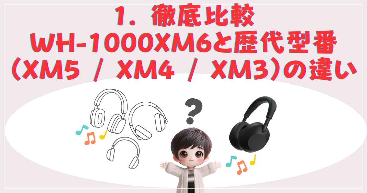 歴代WH-1000Xシリーズ比較