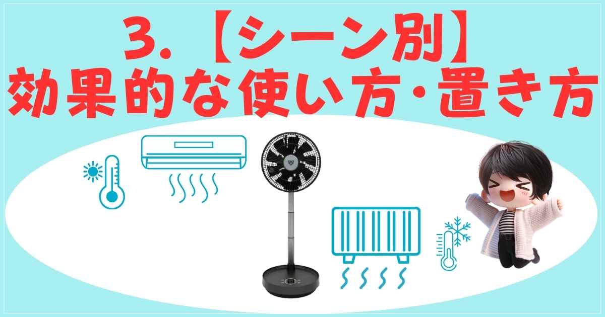 サーキュレーターの効果的な置き方
