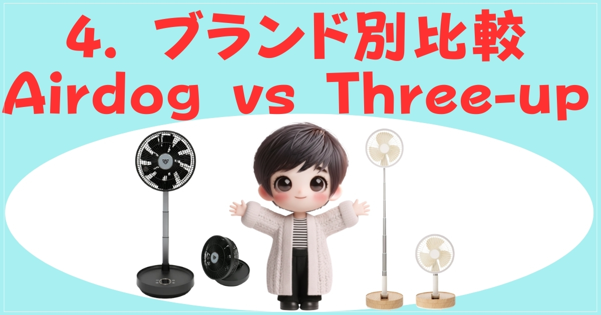 ブランド別比較 Airdog vs Three-up